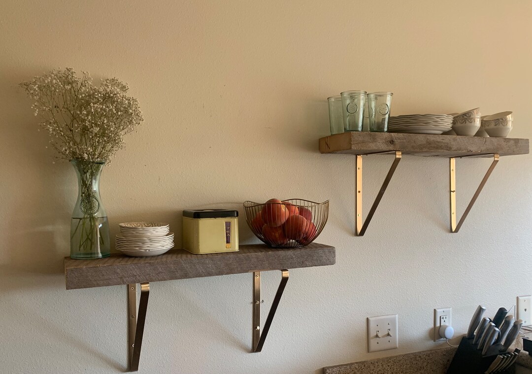 REAL Reclaimed Barn Wood Shelves Etsy