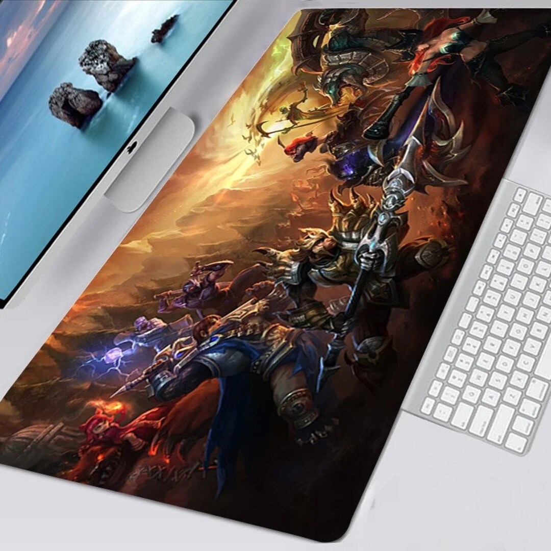 League of Legends Mousepad , LOL Characters Desk Mat ,ahri, Akali, Yosua, Kai