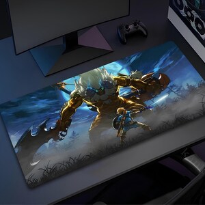 The Legend of Zelda Mauspad, Zelda Charaktere Schreibtischmatte, Link Mauspad, Geschenk für Gamer, verschiedene Größen Personalisierter Druck