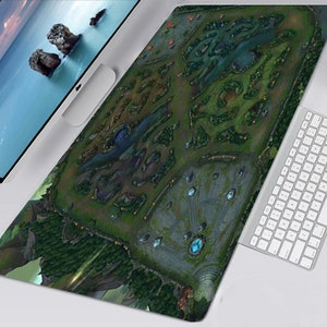 League of Legends Mousepad, LOL Map Schreibtischunterlage, Ahri, Akali, Yosua, Kai'Sa, Geschenk für Gamer, verschiedene Größen Personalisierter Druck