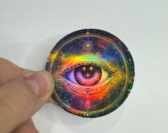 Cosmic Eye Vinyl Holographic Sticker