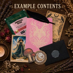 Mystery Witch Kit | Witchcraft Starter Bundle | Tarot & Crystal Mystery Box | Witchy Happy Mail Gift