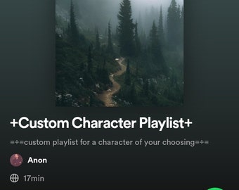 custom character playlist