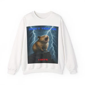Hamster Sweatshirt | Funny Animal Shirt | Pet Lover Gift | Hamster Lover Gift | Rodent Shirt | Cute Hamster Gift | Cute Animal Sweatshirt