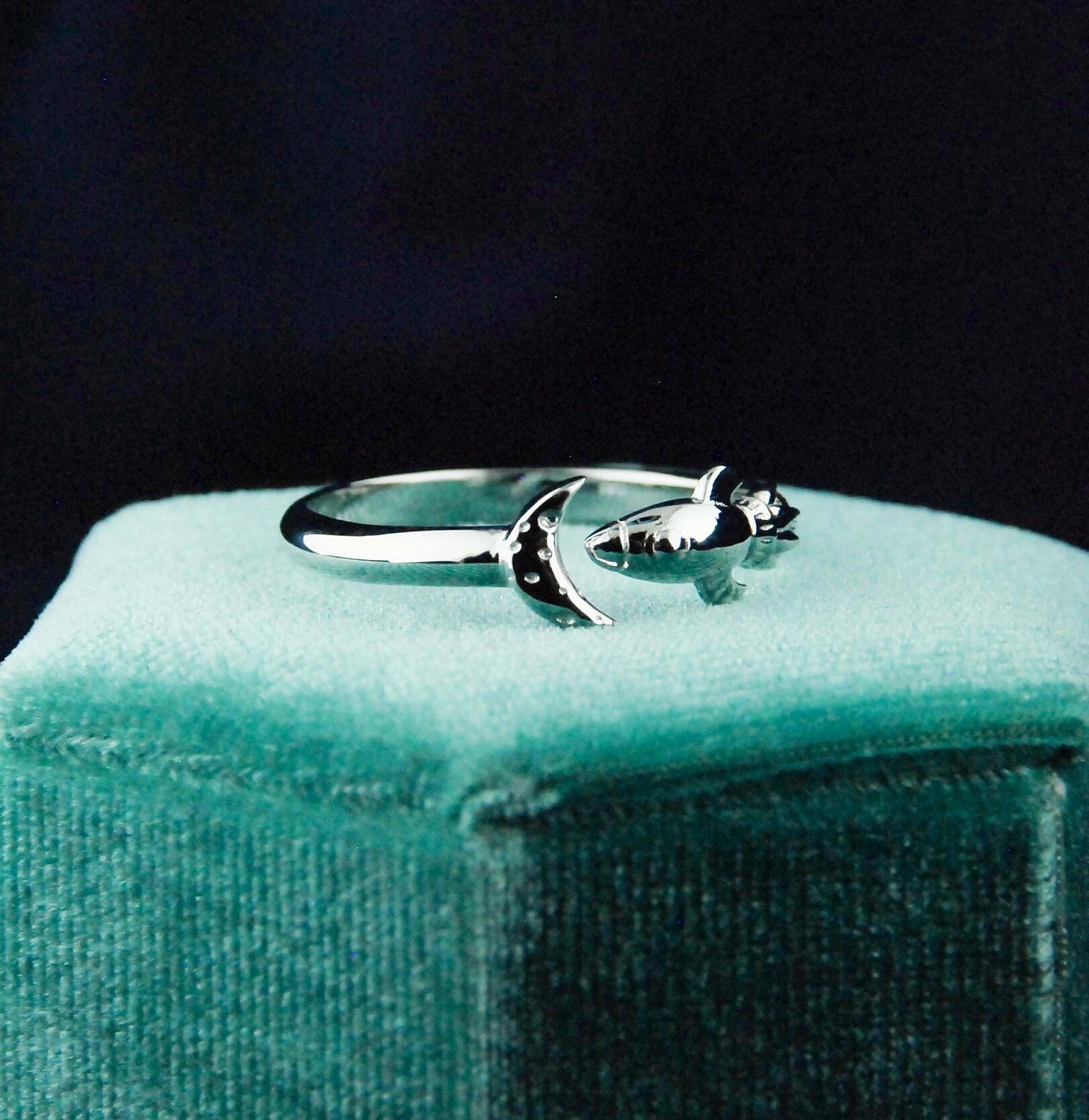 Rocket Ship Ring, Moon, Spaceship Ring - Etsy