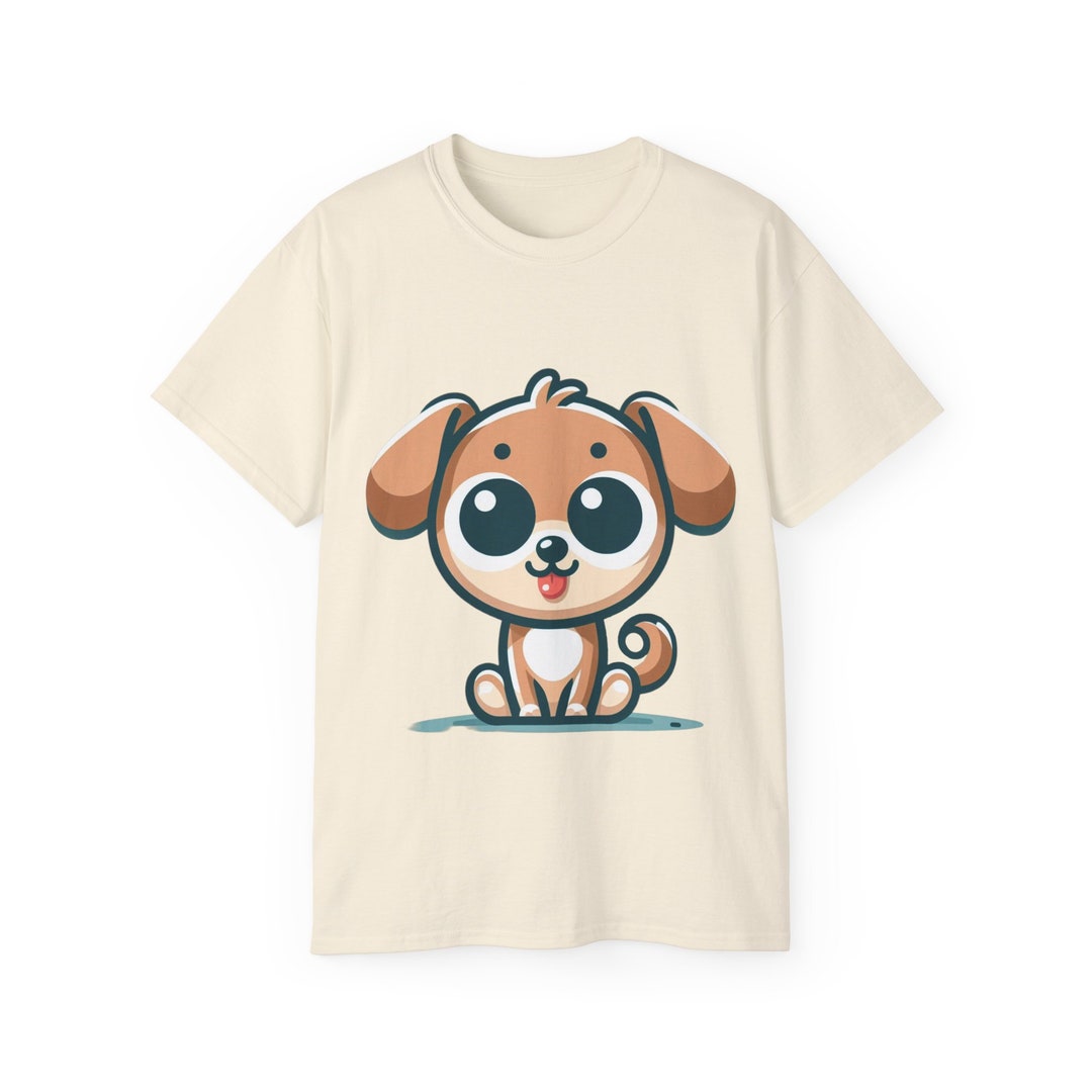 Cute Puppy Embroidered Short Sleeve T-Shirt