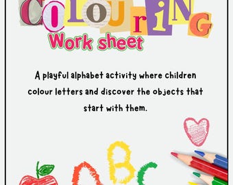 AlphaKids ABC: Fun PDF for learning the alphabet with high-resolution pages in A4 size