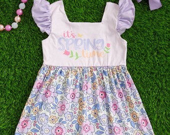 SALE Baby Dress Toddler Dress Girl Spring Dress Easter Dress Beach Dress Ruffled Dress