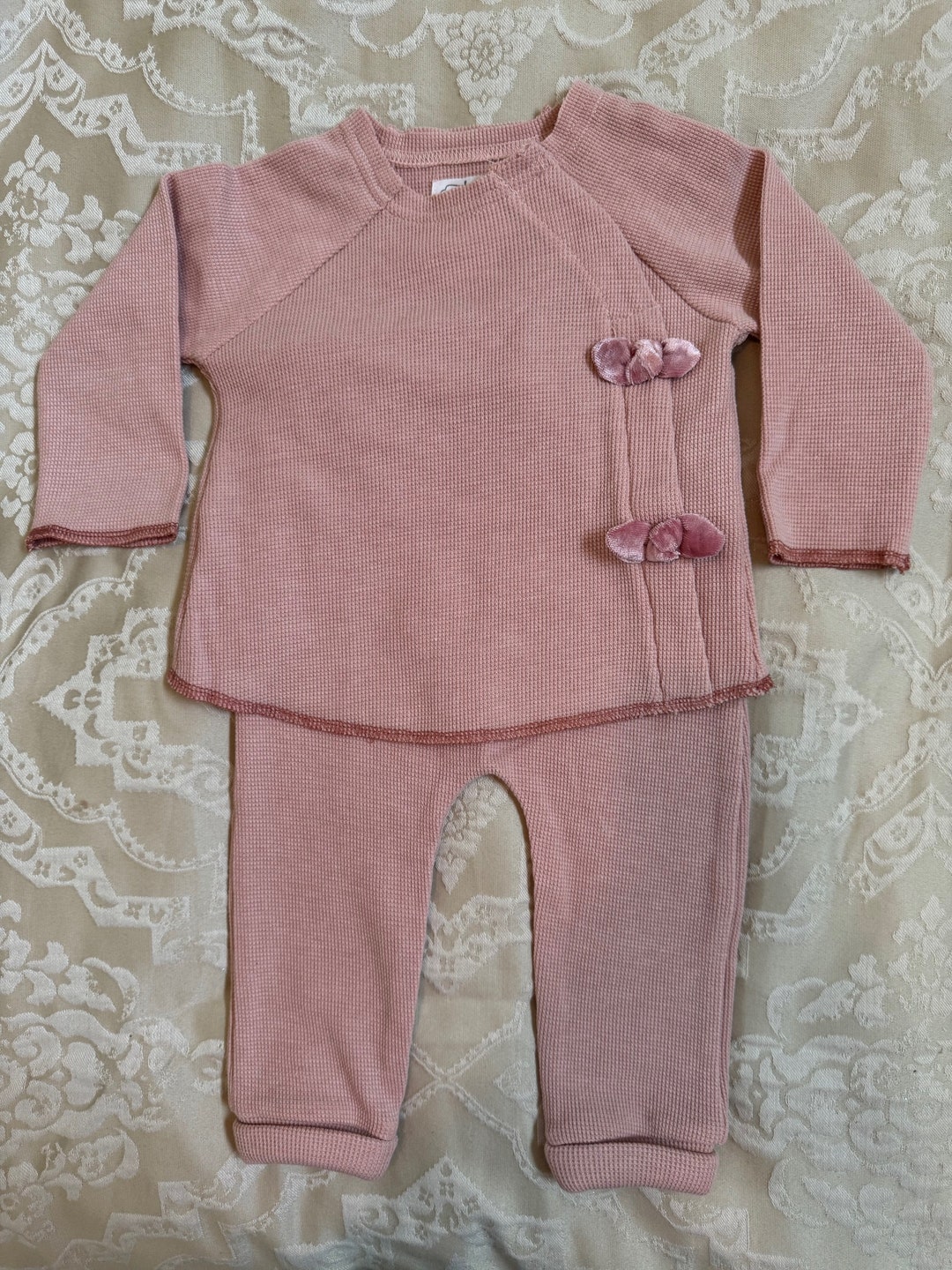 Baby Girl's 2 Piece Pink Pant Set Perfect for Spring and Easter 6-9 ...