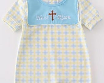 Baby Toddler Spring Easter He Is Risen Romper