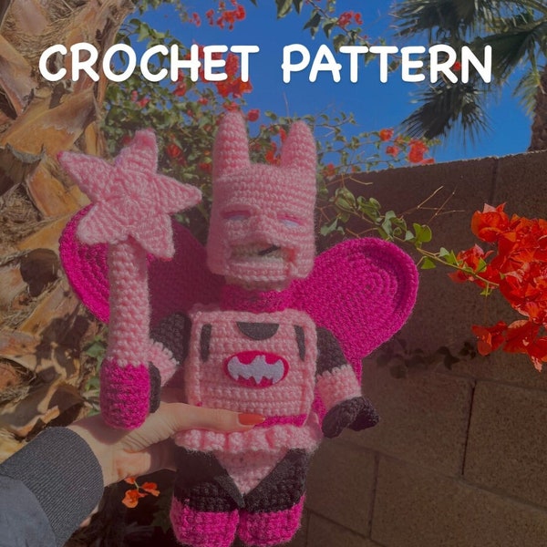 MOTIF AU CROCHET de super-héros féerique, crocheteur expérimenté, modèle Amigurumi, PAS la peluche réelle