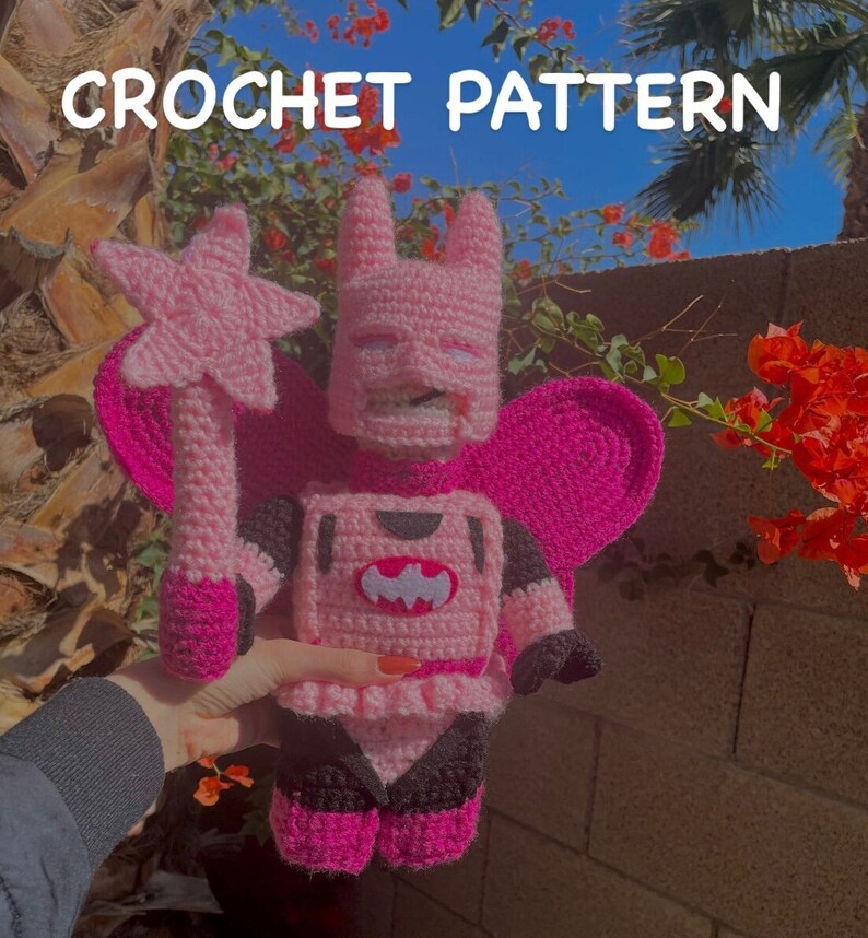 Fairy Superhero CROCHET PATTERN, Experienced Crocheter, Amigurumi Pattern, NOT the actual plushie zdjęcie 1