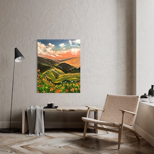 Acrylic painting, abstract painting, landscape painting