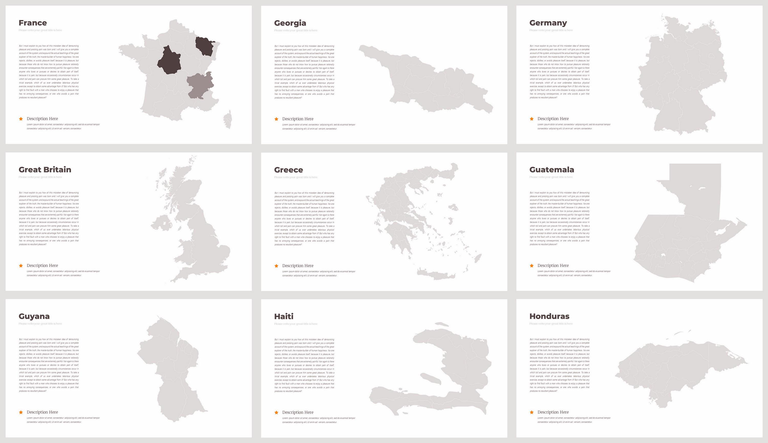 Tailored Editable Map Powerpoint Template, World Map Powerpoint Fully ...