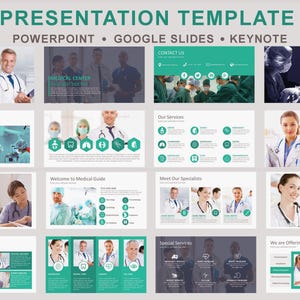 Tailored Medical Powerpoint Template, Nursing Presentation template, Medical google slides, Medical keynote, Health Care Template Bundle