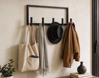 Minimale Metallgarderobe - Moderne Garderobe, platzsparender Organizer