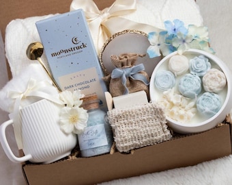 Mothers Day Gift Basket for Women Gift Box for Mom Self Care Package For Her Spa Gift Box Gift Hug in a Box Birthday Gift Baskets