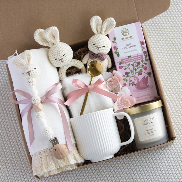 New Mom Gift Box Pregnancy Gift for First Time mom Congrats On Your New Baby First Time Mom Gift Postpartum Care Package Welcome Home Baby
