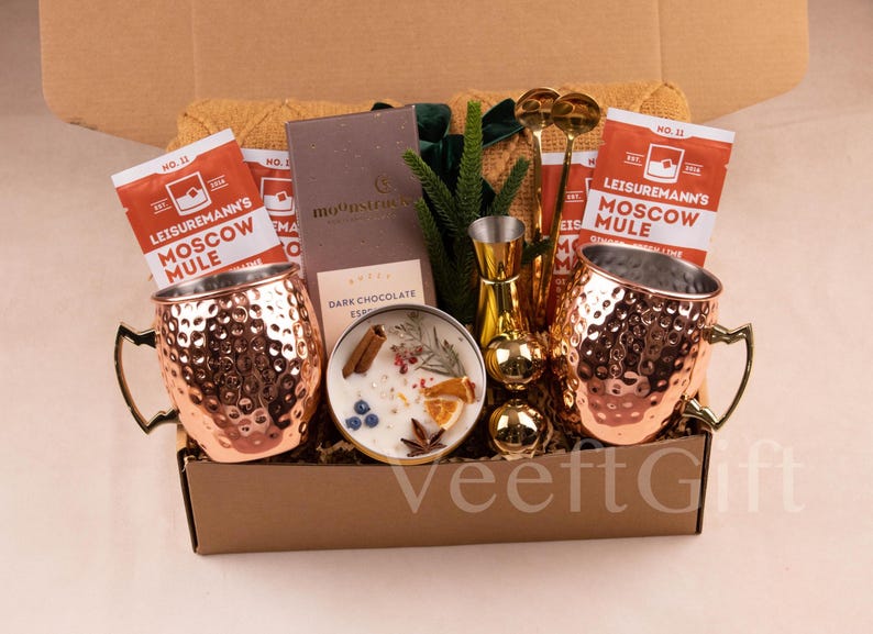 New House Gift Basket: New Home Gift Basket for new Homeowners Realtor Gifts MoscowMulesBlanket