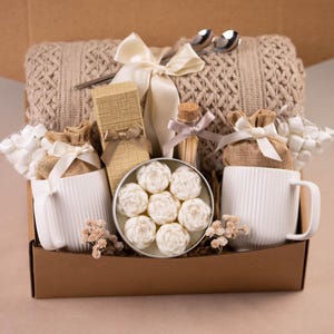 Cozy Gift Box for Couples Care Package for Holiday Gift for Couple Grandparents Gift For Family Hygge Winter Gift Box for Couple