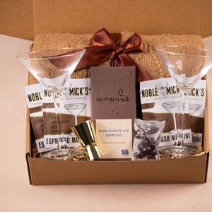 New House Gift Basket: New Home Gift Basket for new Homeowners Realtor Gifts Espresso MartiniSet