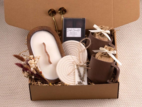 Realtor New House Gift Basket for Family New Apartment Gift Box for Couples Housewarming Gift Basket Hygge Gift Box for Couples