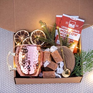 Gift Box for Him, Gift box for a man, Grief Gift for him, Dad Gift Basket for Dad MoscowMuleSmallSet