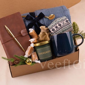 Gift Box for Men Care Package for Him Sympathy Gift for Him BlueBlnktBlueMug