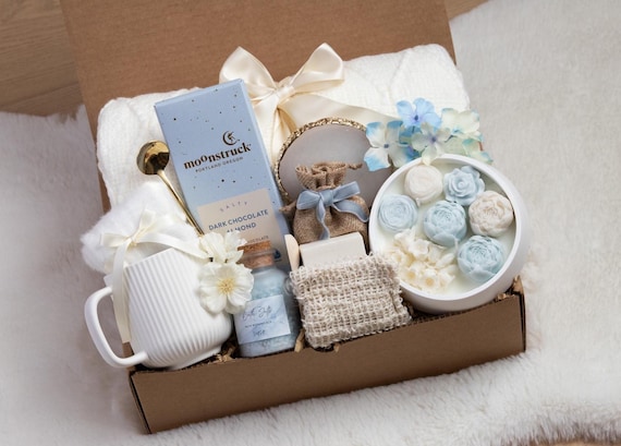 Mothers Day Gift Basket For Grandma Hug in A Box Care Package for Her Self Care Gifts Birthday Gift Basket for Her Gift Basket for Mom