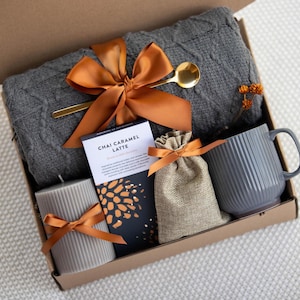 Sending Hugs Gift Grief Care Package Sympathy Gifts for Loss of a Loved one Bereavement Gift Hug in a Box Gift Thinking of you gift GrayBlanketGrayMug