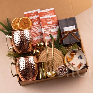 New House Gift Basket: New Home Gift Basket for new Homeowners Realtor Gifts MoscowMuleCoasters