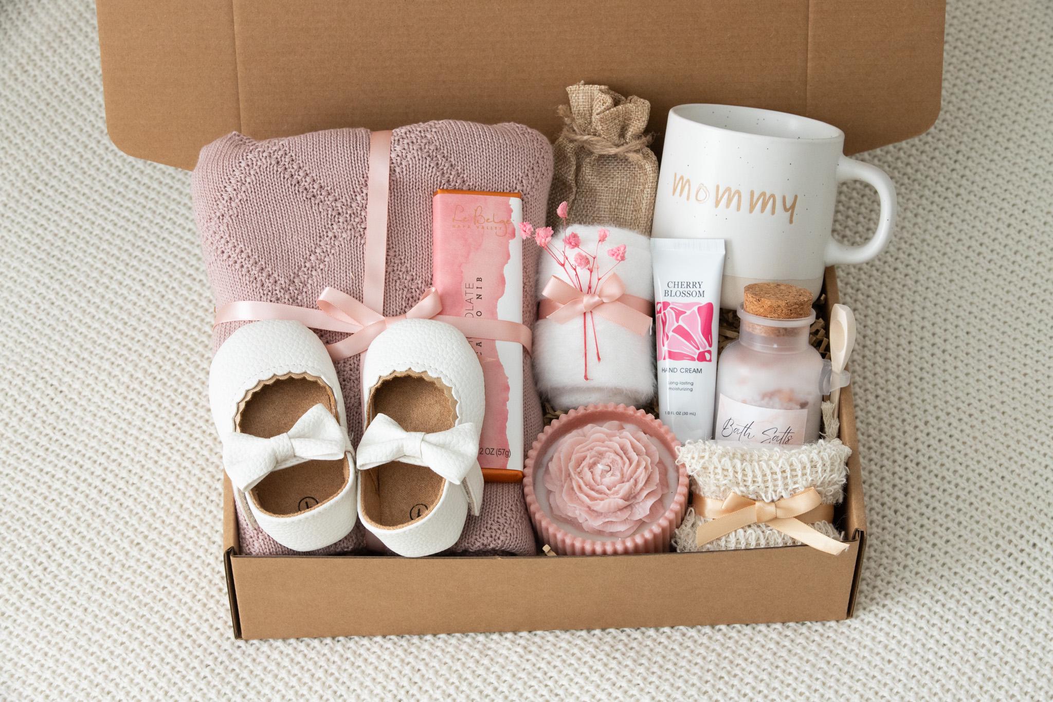 New Mom Gift Box, New Baby Gift, Pregnancy Care Package, Baby Girl