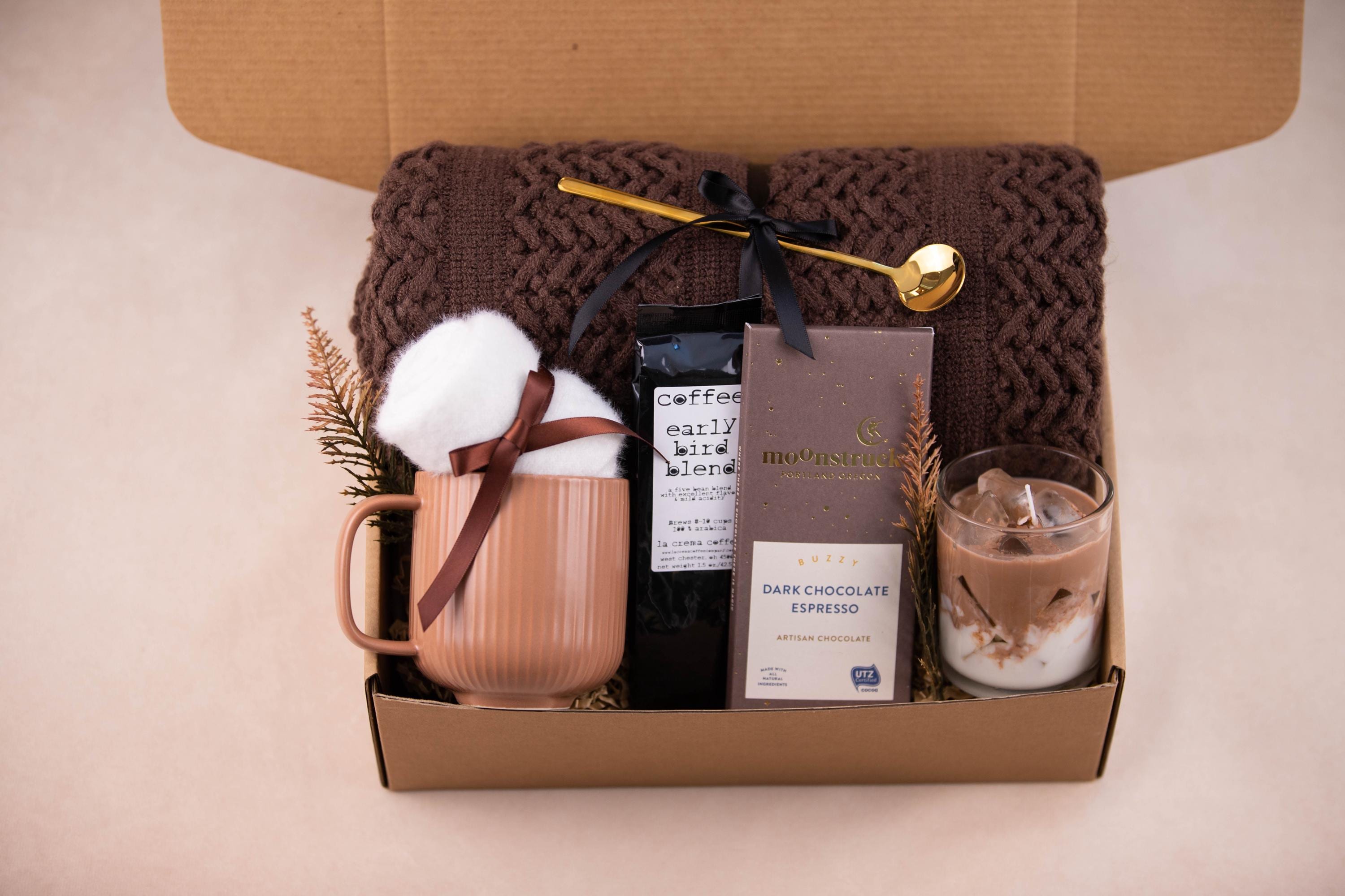 Cozy Coffee Gift Box for Women, Appreciation Gift Box, Thank You Gift ...