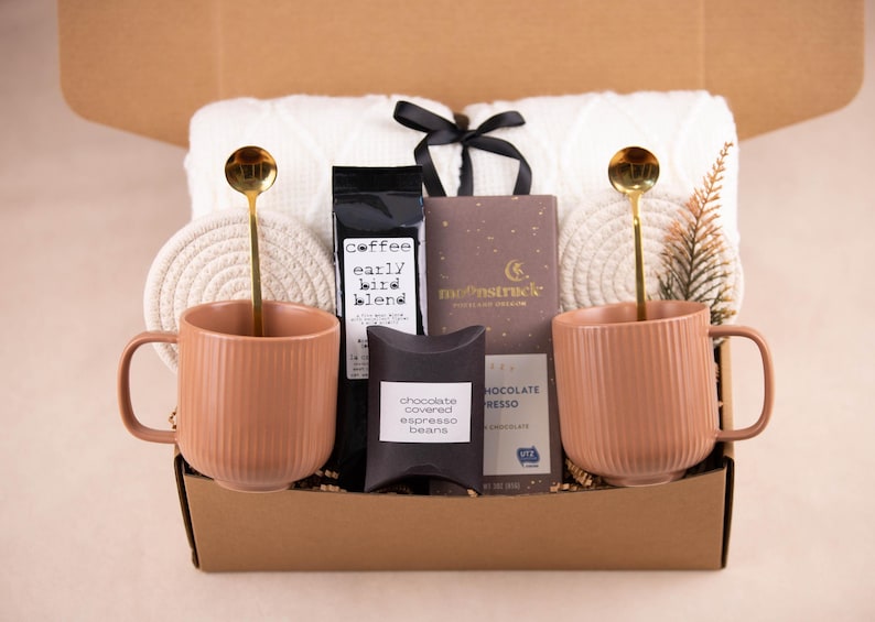 Matcha Lover Gift Box Matcha Latte Candle Cozy Gift for Matcha Lover Gift Set Coffee Lover Gift Box Pumpkin Spice Candle Gift Box TwoMugCOffeeBox