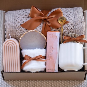 Mom Gift Women Cozy Gift Box Hygge Gift Box Self Care Gift Box Care Package Get Well Gifts for Her for Any Occasion Cozy Socks