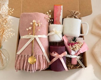 Luxury Self Care Box for Women, Spa gift box for her, care package for her, hug in a box, congratulations gift, thank you gift for friend