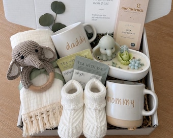 New Mom Gift Box, Baby Shower Gift, New Parents Gift Set, Newborn Gift, Postpartum Care Package, Gender Neutral Gift for New Mom, Baby gift