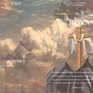 Editable Easter Program Template - Etsy