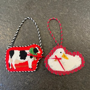 Shaped Needlepoint Ornament Finishing