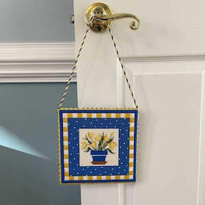 Needlepoint Door Hanger Finishing