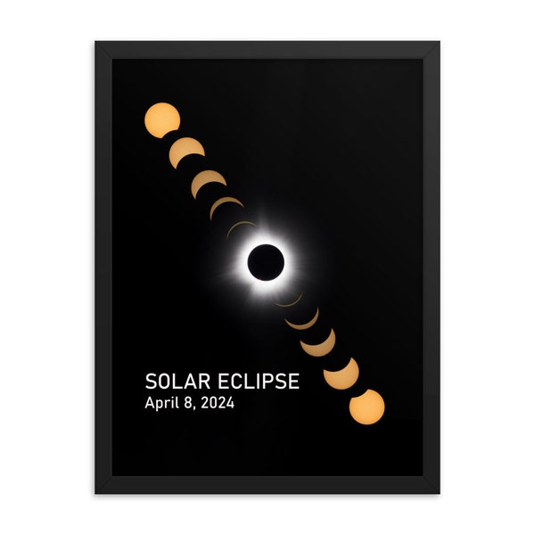 2024 Solar Eclipse Poster Photography by Rob Vaughn