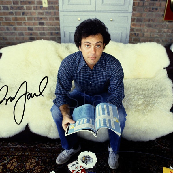 Billy Joel Signed 8x10 Glossy Photo Autographed RP Signature Print Poster Wall Art Decor Merch Gift Piano Man Vienna Iconic Rock Musician 3