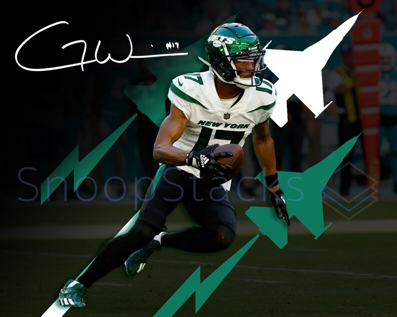 Garrett Wilson 8x10 Glossy Photo RP Autograph Signature Unique