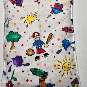 Reusable Kids Boo Boo Bag - Flannel Rice Cold Pack - Toddler Ice Pack Soft Gel Alternative - Baby Shower Gift image 1