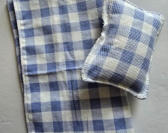 Washable Cotton Sponge Set - Reusable Dish Cloths - Unpaper Towels Eco Kitchen Swap