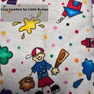 Reusable Kids Boo Boo Bag - Flannel Rice Cold Pack - Toddler Ice Pack Soft Gel Alternative - Baby Shower Gift image 2