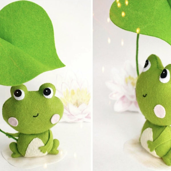 Felt Frog Tutorial Felt Frog - Etsy