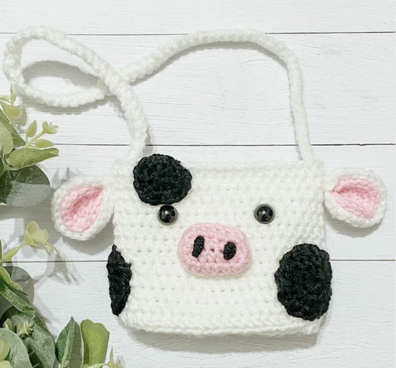 Mini Cow Purse Crochet Pattern Easy DIY PDF Etsy