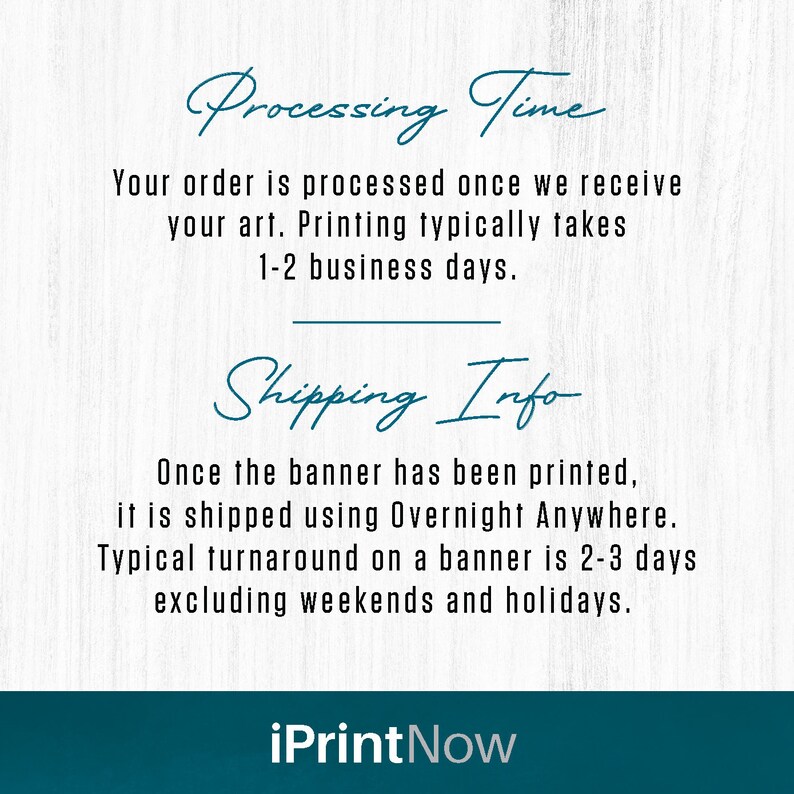 In Processing Banners Custom Vinyl Banners - Business Banners - Event Banners - Free Shipping ...