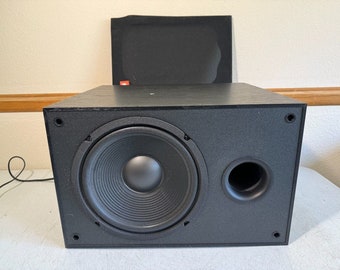 JBL PSW-1000 Subwoofer Powered Sub Home Theater Black Audiophile Bass Vintage